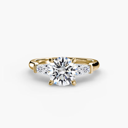 Three-Stone Ring (Baguette Side Stones)