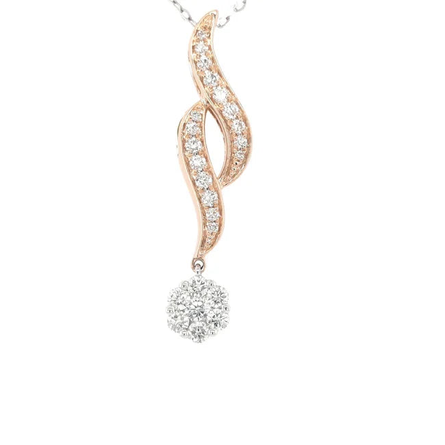 Diamond 0.50 ctw Mistletoe Pendant