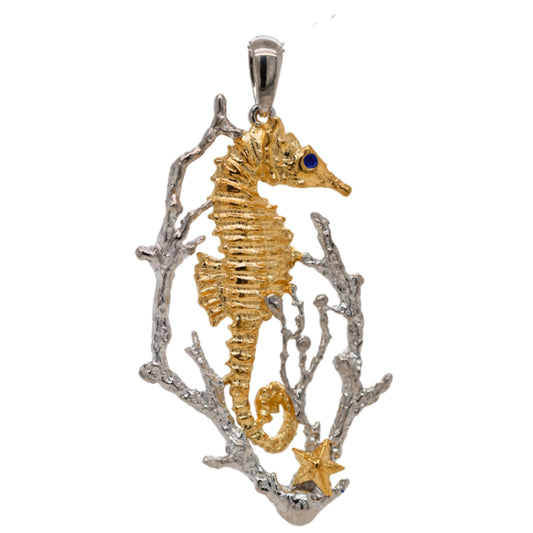 Seahorse Pendant 18K Yellow Gold Vermeil (Sterling Silver)